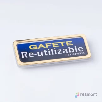 Gafete de Identificación personal Re-Utilizable